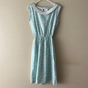 Vintage Liverpool Damas Bird Print Dress